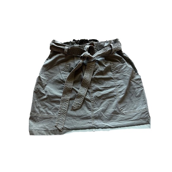 Abercrombie & Fitch Dresses & Skirts - Mini Skirt Paperbag Utility Abercrombie & Fitch Womens Small‎ Green Belted Cargo
